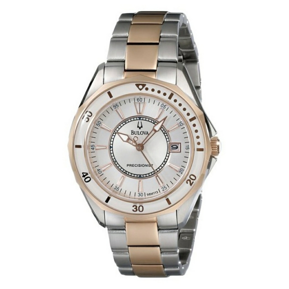 NWT Bulova Precisionist Women's Quartz Two-Tone Watch